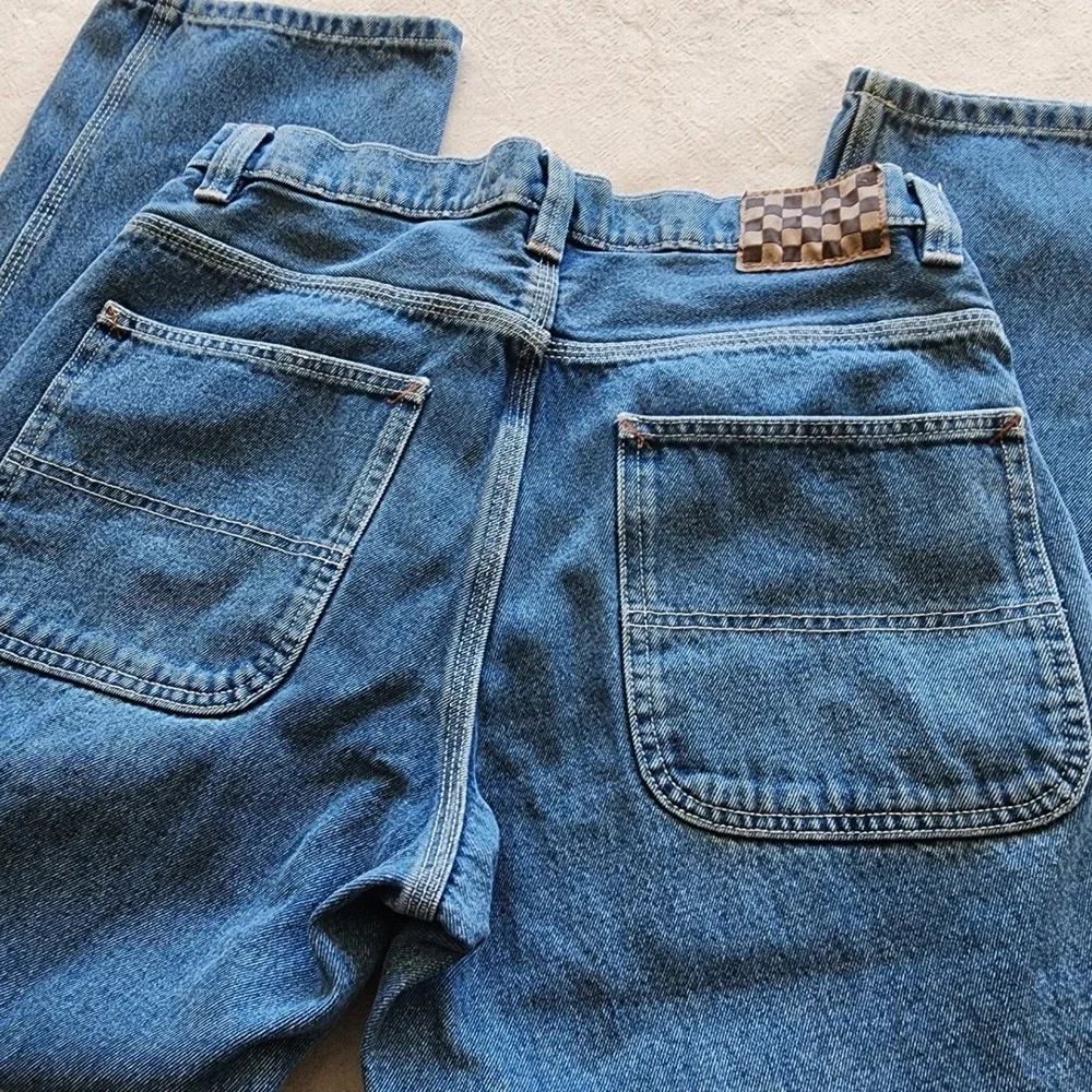 Vans🛹 Off The Wall Skate Baggy Loose Fit Carpenter Jeans Y2K streetwear 👍